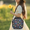 thumbnail image 3 of Yspwyqan Space Dinosaur Print Kids Insulated Lunch Tote Double-Insulated Lunch Bag Holds Lunch Box, Water Bottle, & Snacks Easy to Clean Suitable for Preschool and Elementary School Age Children, 3 of 6