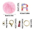thumbnail image 4 of Isvgxsz Cute Pink Key Chains for Women Girls, Initial Letter Keychains with Tassel, Charms for Key Purse Handbags Backpacks, 4 of 5