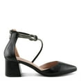 thumbnail image 4 of Patrizia Eluned Women’s Faux Leather Block Heel Pumps with Crystal Strap and Zipper Closure, 4 of 6