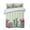 Light Green, variant on Quilts Twin Size Bedding Set, Cactus Tropical Watercolor Lightweight Quilted Comforter, Sage Green Plaid Summer Soft Reversible Bedspread Coverlet with Pillow Covers for All Season, 68" x 86"