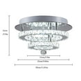 thumbnail image 2 of Modern Crystal Chandelier Flush Mount Ceiling Light Pendant Lighting Fixture LED, 2 of 12