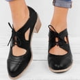 thumbnail image 2 of NOKIO Ankle Booties for Women, Fashion Women's Shoes Breathable High Heels Retro Short Boots Women'S Versatile Block Heel Ankle Booties Women Chunky Pointed Toe Cutout Low Heel Shoes, 2 of 8