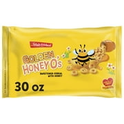 Malt-O-Meal Golden Honey O's Breakfast Cereal, 30 oz Resealable Cereal Bag