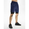 thumbnail image 4 of DYMADE Men Casual Sporty Quick Drying Fake Two-piece Shorts, 4 of 4