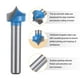 thumbnail image 4 of Uxcell Fresa de Corte Redondeada de Punta 1/4" Radio 1/2" Diámetro Bits de Router CNC, 4 of 7