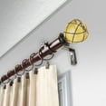 thumbnail image 2 of 1" Dia Adjustable 28"-48" Curtain Rod with Riona Finials - Cocoa,(100-04-287), 2 of 3