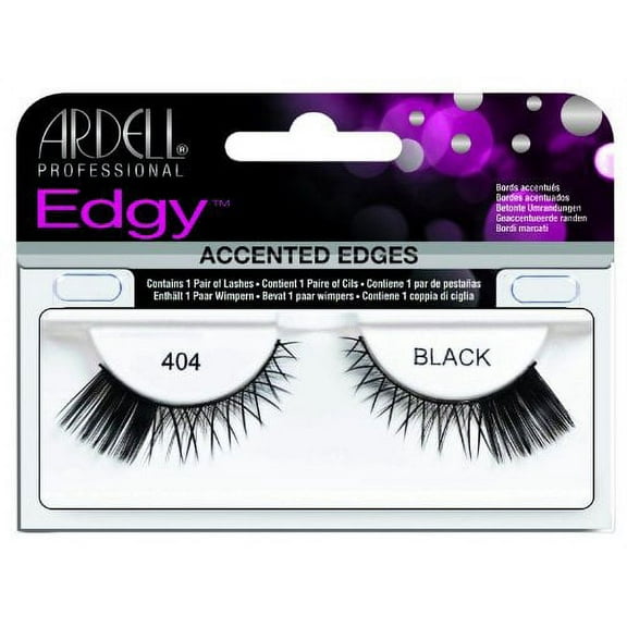 Ardell Edgy Lash False Eyelashes - #404 Black (Pack of 2)