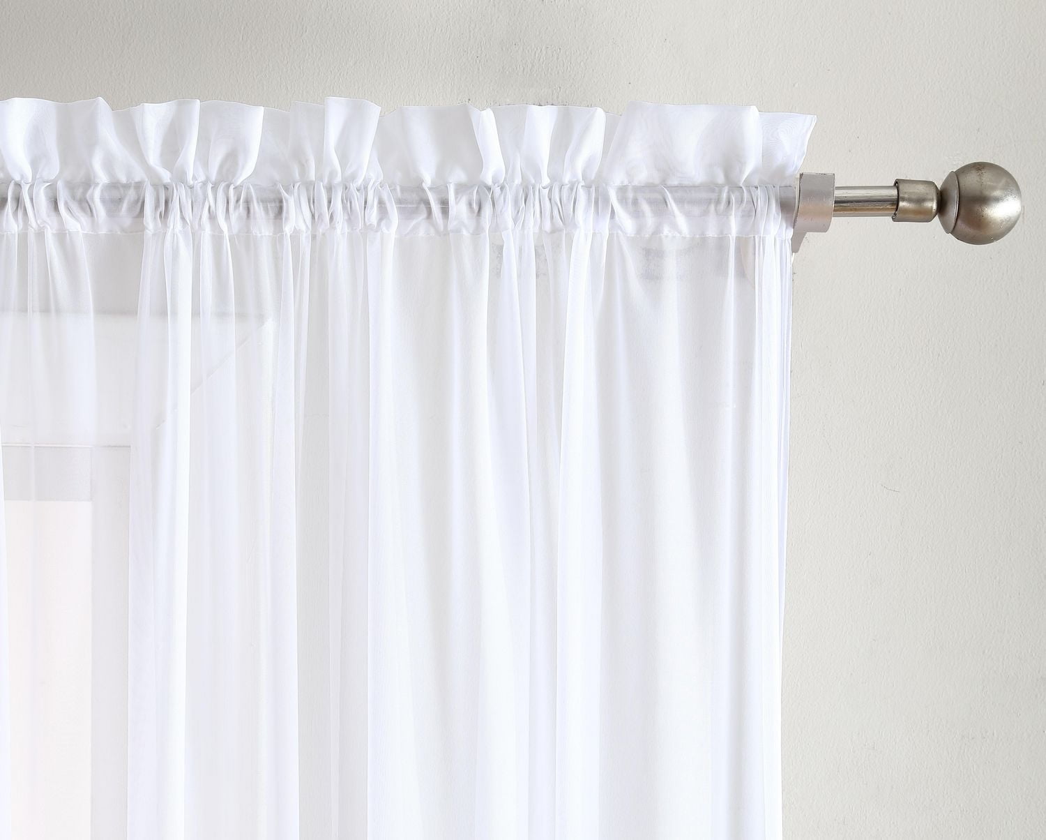 Panneau de fenêtre transparent, rideau