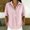 Pink striped blouses a1, variant on SSZMDLB Women Short Sleeve Button Down Blouses Striped Collared Tunic Tops Casual Loose Fit Summer Travel Shirts, Pink S