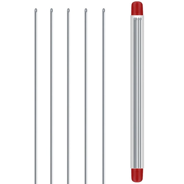Aguja de enganche de lombriz hueca portátil, agujas superiores de acero inoxidable, 5 uds. Hugtrwg Para estrenar