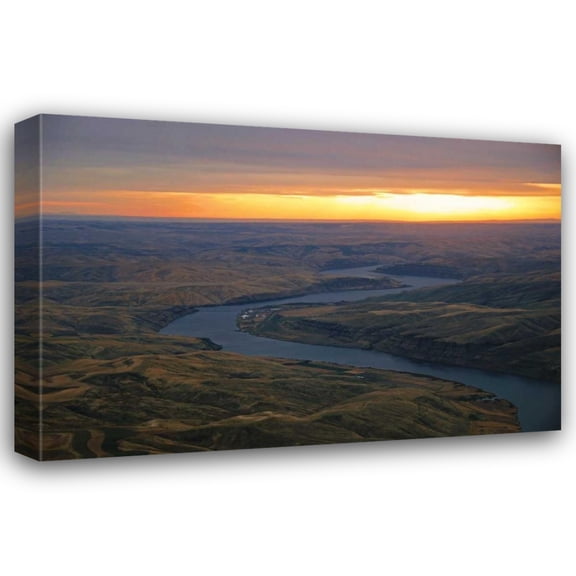 Brian Kidd 24x17 Gallery Wrapped Canvas Wall Art Titled - Snake River II