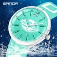 thumbnail image 6 of SANDA 2022 New Women's Watches Simple Fashion Quartz Watch 50M Waterproof Wristwatch for Women Clock Relogio Feminino 3211, 6 of 6
