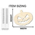 thumbnail image 2 of Unfinished Wood Jack-O-Lantern Shape - Craft - up to 46" 4" / 1/4", 2 of 5