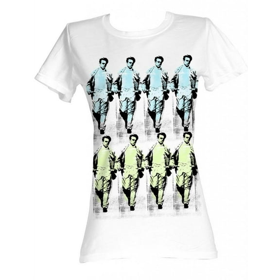 James Dean Icons Warhol James Dean Juniors Short Sleeve T Shirt