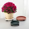 thumbnail image 3 of de plástico para plantas - Soporte para macetas con ruedas Marco redondo con ruedas para plantas de interior y exterior - Fácil de mover Gris kusrkot  Palet con ruedas, 3 of 3