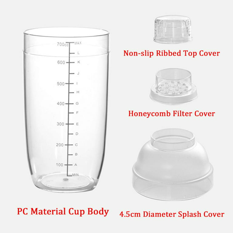shaker bottle 300/ 500/ 700/ 1000ml Hand Shake Mixer Cup Wine Tea Shaker  Cup