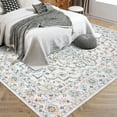 thumbnail image 5 of Geetinfly 5*7FT Area Rugs 1150Gsm 350Gsm Velvet Heavy Pearl Velvet Washed Back Folding Printed Carpet Xxs-Persia-Shangyi Pastel colors, 5 of 7