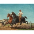 thumbnail image 2 of Bernard Edouard Swebach 14x12 Black Ornate Wood Framed Double Matted Museum Art Print Titled: At the Horse Market (1865), 2 of 5