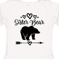 thumbnail image 4 of Inktastic Sister Bear Native Arrow Girls Long Sleeve Baby Bodysuit, 4 of 5