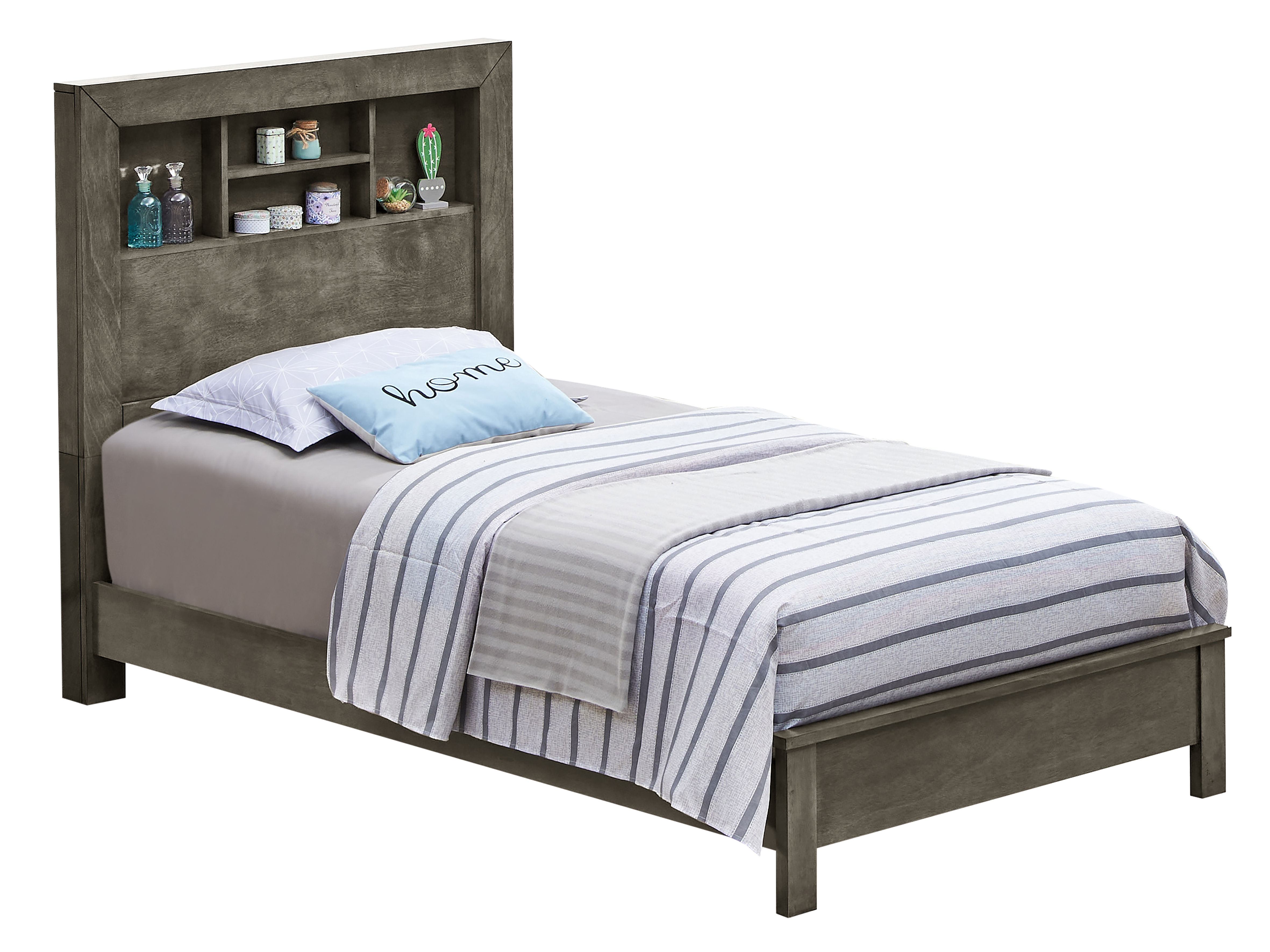 Glory Furniture Burlington Twin Bed in Gray Color