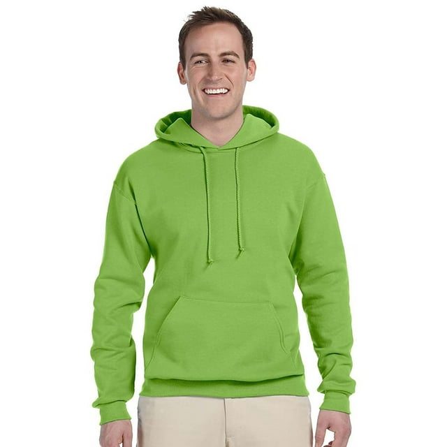 Jerzees Mens NuBlend Pull Over Hooded Sweatshirt, 4X, Kiwi Green