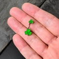 thumbnail image 6 of Body Candy Womens Steel Piercing Sweet Happy Shamrock St Patricks Double Mount Belly Button Ring, 6 of 7