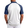 thumbnail image 5 of Polo Shirts for Men Loose Fit Color Block Raglan Short Sleeve Shirt Big and Tall Lightweight Short Sleeve Shirts, 5 of 7