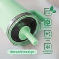 thumbnail image 6 of YAYA My First Travel Tumbler for Preschool & Kids 3+, Insulated Stainless Steel Tumbler with Reusable Silicone Straw & Spill-Proof Lid, Cup Holder Compatible, BPA-Free, 12oz, Sage, 6 of 9