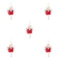 thumbnail image 2 of ziyahi 2pcs Noël Suédois Santa Poupée Ornements Suspendus Arbre de Noël Cheminée Rouge 5Set, 2 of 6