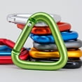 thumbnail image 2 of Visland Triangle Mousqueton Verrouillage Automatique Antirouille Portable Mini Indéformable Suspendus en Aluminium Bluetooth Compatible Haut-Parleurs Bouilloire Escalade Boucle Crochet pour l'Extérieur, 2 of 8