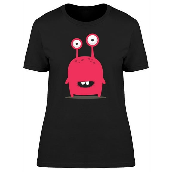 Cute Funny Hot Pink Monster T-Shirt Women -Image by Shutterstock, Female Medium