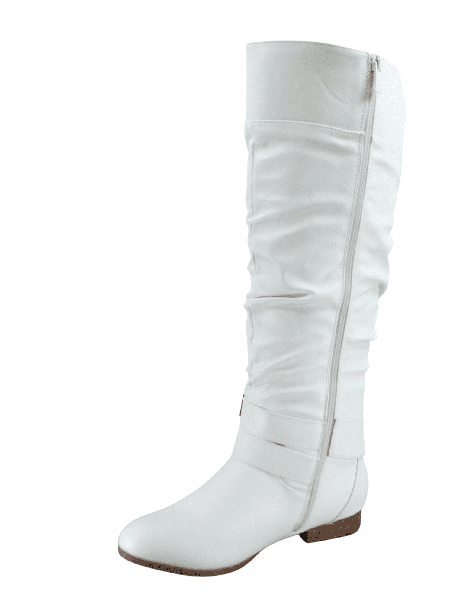 White flat boots cheap