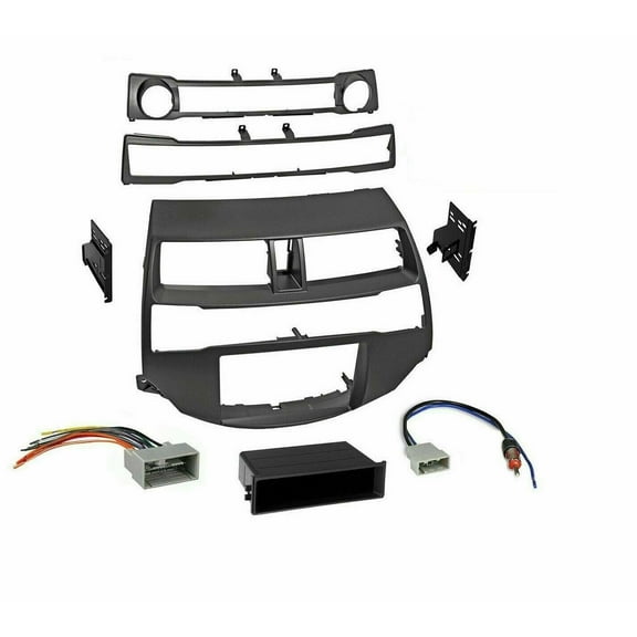 08-12 ACCORD EARTH TAUPE COMPLETE CAR STEREO CD PLAYER DASH INSTALLATION KIT