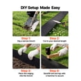 thumbnail image 5 of KFFKFF Galvanized Steel Landscape Edging, 40 ft x 12 in Metal Edging for Landscaping with Gloves, Flexible and Easy-to-Install Metal Strips, Durable Metal Garden Border for Flower Beds and Pathways, 5 of 9