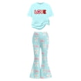 thumbnail image 4 of MuXiKeJi Clothes 4t girls red valentine outfit,Toddler Girl Clothes 2t Cartoon Print Lightweight Pullover Hoodie Sweatshirt and Jogger Sweatpants Clothing Cute 2 Piece Outfits, 4 of 5