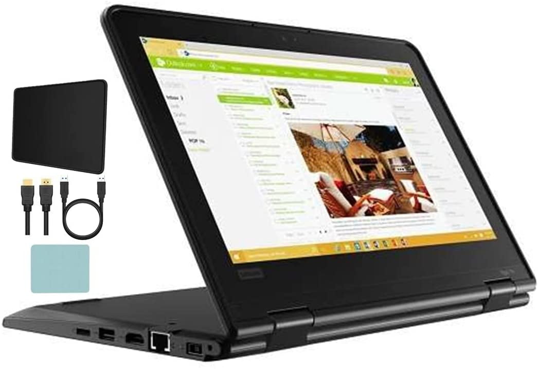 Lenovo Yoga 11E 2-in-1 HD Touchscreen Intel Celeron N4120 4GB RAM, 128GB SSD, Webcam ,Stereo Speakers, USB-C, HDMI, WiFi, Windows 10 Pro, Mazepoly Accessories - Walmart.com