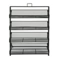 thumbnail image 6 of 4 Tiers Display Rack Stand Iron Retail Snacks Food Candy Shelf Organizer Black, 6 of 23