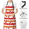 thumbnail image 6 of Bingfone Red Lobster Apron Gifts For Men, Women Professional Grade Chef Apron For Kitchen,Bbq & Grill, 6 of 9