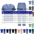 thumbnail image 2 of Htigea Scrubs Medical Uniform Women Scrubs Set Medical Scrubs Top and Pants Blue,2XL, 2 of 6