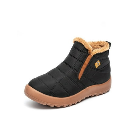 

Lacyhop Womens Winter Snow Boots Lined Warm Ankle Boots Men Outdoor Casual Booties