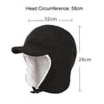 thumbnail image 5 of Ettsollp Motorcycles Winter Hat Winter Outdoor Sport Hat Face Ear Protection Soft Plush Resistant Solid Color Brimed Adjustable Skiing Cycling Peaked for Men, 5 of 8