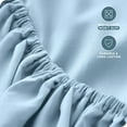 thumbnail image 5 of Bare Home Fitted Sheet - 22" Extra Deep Pocket - Premium 1800 Collection - Twin-XL, Light Blue, 5 of 7