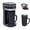 Grayish Black, variant on Coffee Machine, Single Serve Coffee Maker,One Cup Coffee Maker with Reusable Filter & One-touch Control Button, Portable Brewer for Camping, Travel & Home, Easy To Clean& Store, 15oz/450ml