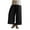 Black, variant on HomeGardon Linen Pants Women,Wide Leg Pants Woman,Women's Solid Color Elastic Waist Cotton and Linen Big Casual Pants,S-XXXXXL