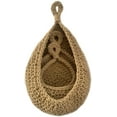 thumbnail image 6 of Hanging Wall Baskets for Kitchen Jute Eco Teardrop Design Vegetable Fruit Baskets Wall Mount Fruit Or Veggie Handwoven Basket Cesta de Frutas para Cocina (XL/11x13.8x7.9 inch, A), 6 of 7