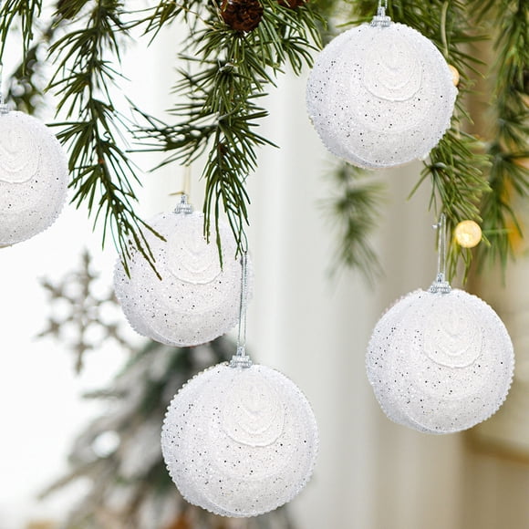 Christmas Balls Christmas Tree Decoration Balls Powder Balls Christmas Hanging 8cm Christmas Decoration Small Pendant