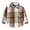 Khaki, variant on Boys Girls Flannel Plaid Shirt Jacket Kids Cotton Boys Button Down T Shirts Infant Baby Solid Color Stand-Up Collar Long Sleeve Comfy Tops Tees Clothes Size for 3-6 Months,Khaki