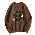 thumbnail image 2 of WXLWZYWL Oversized Christmas Sweatshirts for Women 2024 Ugly Christmas Sweaters Cute Reindeer Graphic Crewneck Pullover Tops, 2 of 4