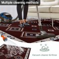 thumbnail image 5 of Brown Boho Outdoor Rug for Patio/Deck/Porch, Non-Slip Large Area Rug 5 x 8 Ft, Retro Farmhouse Abstract Geometric Ethnic Art Indoor Outdoor Rugs Washable Area Rugs, Camping Rug Carpet Runner, 5 of 8
