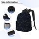 thumbnail image 3 of Fotbe Black Fish scales Mochila Ligera Casual para Laptop para Hombres y Mujeres, Mochila Impermeable de Uso Diario, Mochila para Universidad, 3 of 6